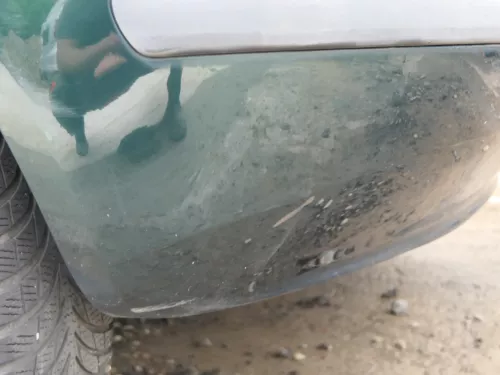 Skoda Fabia 6Y Schrägheck Stoßstange hinten Heckstoßstange grün LF8C (201605)