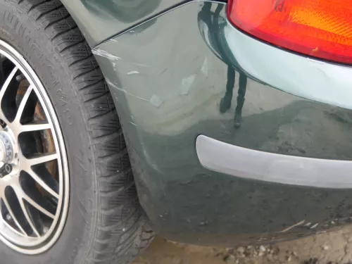 Skoda Fabia 6Y Schrägheck Stoßstange hinten Heckstoßstange grün LF8C (201605)