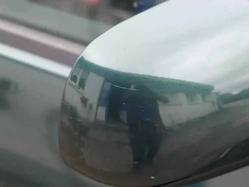 Skoda Fabia 6Y elektrisch Spiegel Außenspiegel rechts mit Glas grün LF8C (201608)