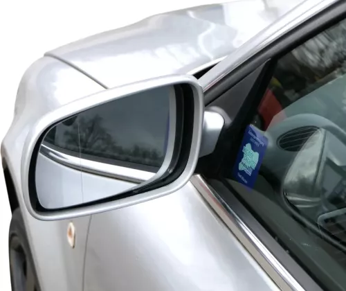 Superb 3U elektrischer anklappbarer Spiegel Außenspiegel links silber LF7T