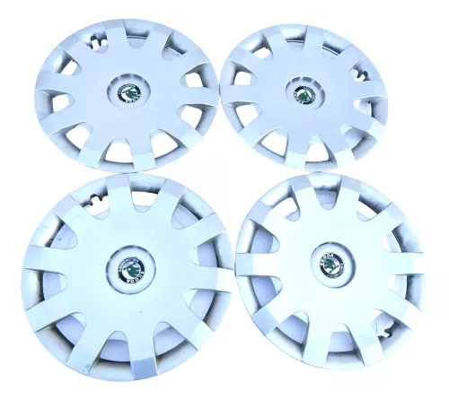 4 x Stück Original Skoda Octavia 1U Radzierkappe Radkappe 15 Zoll 1U0601147D