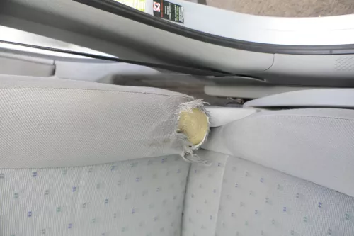 Q563 VW Passat 3BG 3B Sitz vorne links Fahrersitz grau