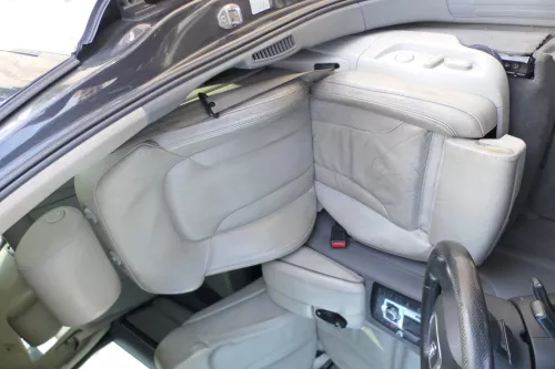 Q606 Q7 4L Sitz vorne links Fahrersitz Leder Ledersitz elektrisch achatgrau S-li (168002)