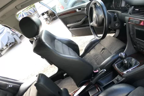 Q694 A6 4B Kombi Sitz vorne links Fahrersitz elektrisch Leder Ledersitz Allroad (171424)
