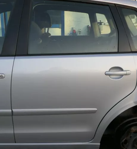 VW Polo 9N 9N3 Tür hinten links 4/5-Türer grau silber LA7W -ohne Anbauteile