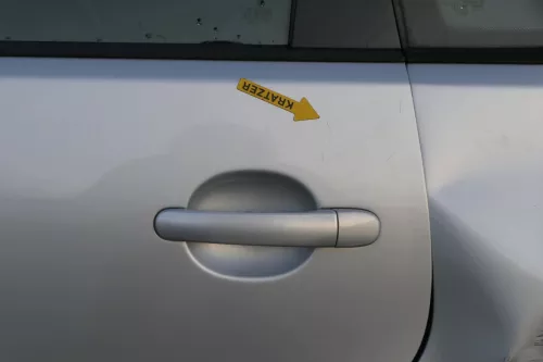VW Polo 9N 9N3 Tür hinten links 4/5-Türer grau silber LA7W -ohne Anbauteile (201775)