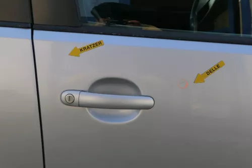 VW Polo 9N 9N3 Tür vorne rechts Beifahrertür 4/5-Türer grau silber LA7W ohneAnba (201778)