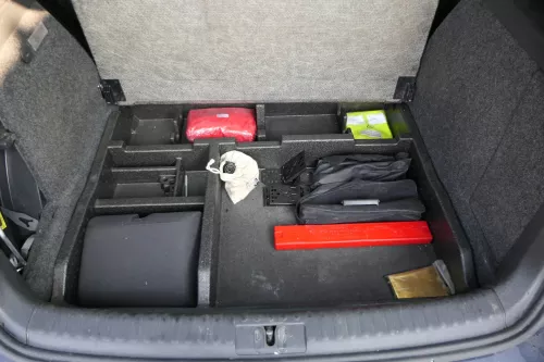 VW Tiguan 5N Ladeboden Verkleidung Abdeckung Kofferraum Teppich Boden (201259)