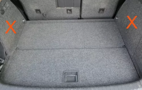 VW Tiguan 5N Ladeboden Verkleidung Abdeckung Kofferraum Teppich Boden