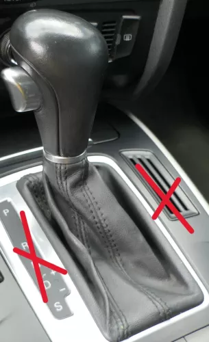 Audi A4 B8 8K Schaltknauf Schaltsack Schaltknüppel Automatik Leder original