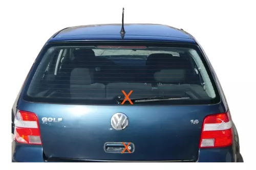 Golf 4 Limousine Heckklappe Kofferraumklappe Klappe hinten grün LC6X -ohneAnb