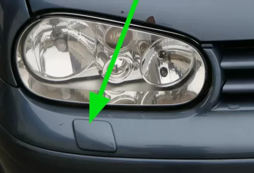 1x Golf 4 1J Kappe Scheinwerferreinigungsanlage SWR Kappe blau LD5X rechts