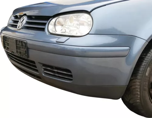 VW Golf 4 Stoßstange vorne Frontstoßstange Stoßfänger blau LD5X SWR -ohne Kappen (201856)