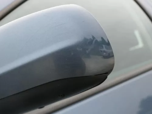 VW Golf 4 Bora elektrischer Spiegel vorne links Außenspiegel blau LD5X & Glas (201863)