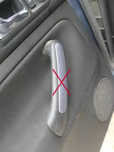 1x VW Golf 4 1J Limousine Türverkleidung Verkleidung Tür hinten links schwarz (201874)