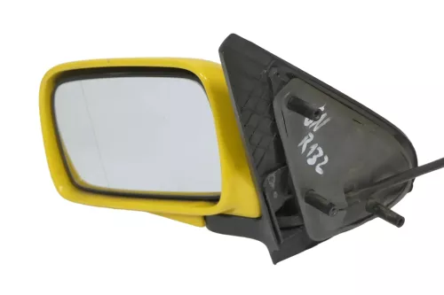 VW Polo 6N manueller manuell Spiegel Außenspiegel links + Glas gelb R132 (201891)