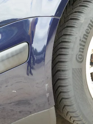 VW Golf 4 Stoßstange vorne Frontstoßstange Stoßfänger blau LC5H SWR -ohne Kappen (201983)