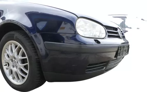 VW Golf 4 Stoßstange vorne Frontstoßstange Stoßfänger blau LC5H SWR -ohne Kappen (201983)