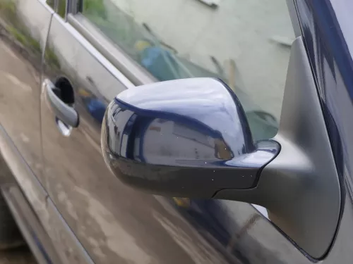 VW Golf 4 Bora manueller Spiegel vorne rechts Außenspiegel blau LC5H (201985)