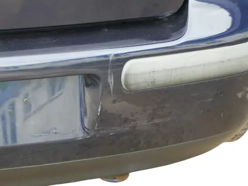 VW Golf 4 Limousine Stoßstange hinten Heckstoßstange Stoßfänger blau LC5H (201987)