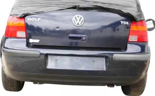 VW Golf 4 Limousine Stoßstange hinten Heckstoßstange Stoßfänger blau LC5H