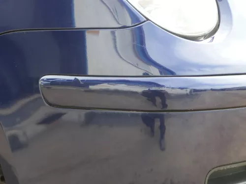 VW Polo 9N Stoßstange Frontstoßstange vorne blau LB5N (202005)