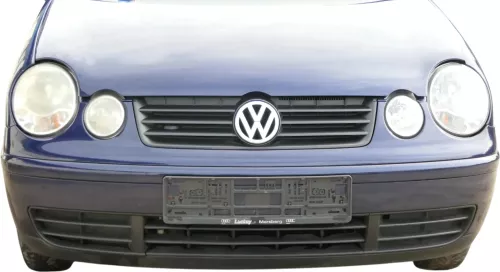 VW Polo 9N Stoßstange Frontstoßstange vorne blau LB5N