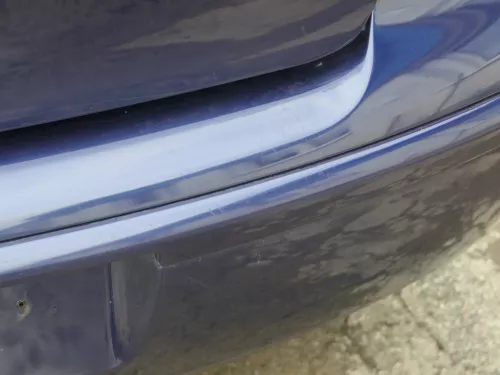 VW Polo 9N 9N3 Stoßstange Heckstoßstange hinten blau LB5N (202013)