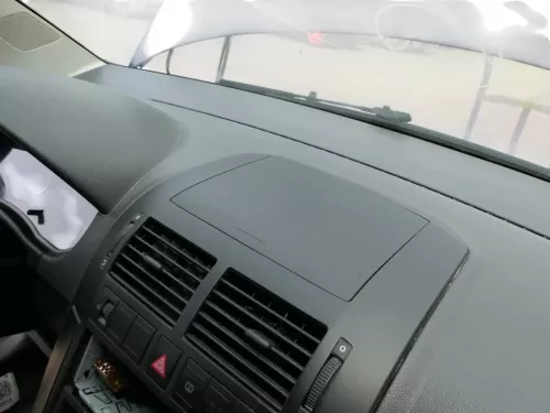VW Polo 9N Mittelkonsole Verkleidung um Radio schwarz 6Q0858069S (202016)