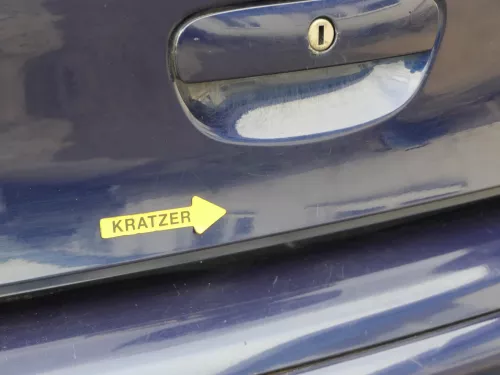 VW Polo 9N3 9N Heckklappe Kofferraumklappe Klappe blau LB5N ohne Anbauteile (202017)