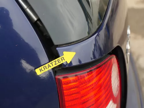 VW Polo 9N3 9N Heckklappe Kofferraumklappe Klappe blau LB5N ohne Anbauteile (202017)