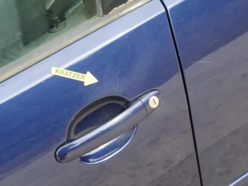 VW Polo 9N 9N3 Tür hinten links 4/5-Türer blau LB5N - ohne Anbauteile (202019)