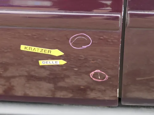 A4 B5 Tür nur Türblatt vorne links Fahrertür blau lila LY3K Kombi od Limo (202104)