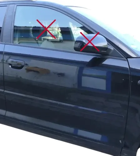 Audi A3 8P 4/5 Türer Tür vorne rechts Beifahrertür Türblatt schwarz LZ9Y Sportba