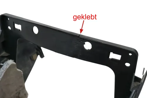 VW Sharan 7N Mittelkonsole Mitteltunnel um Schaltung Armlehne Leder 7N1863243A (202282)