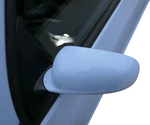 VW Lupo Arosa manueller Spiegel Außenspiegel links manuell blau LR5D