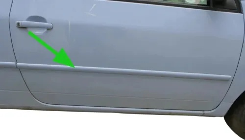Lupo NUR Zierleiste Leiste Abdeckung an der Tür vorne rechts- blau LR5D hellblau