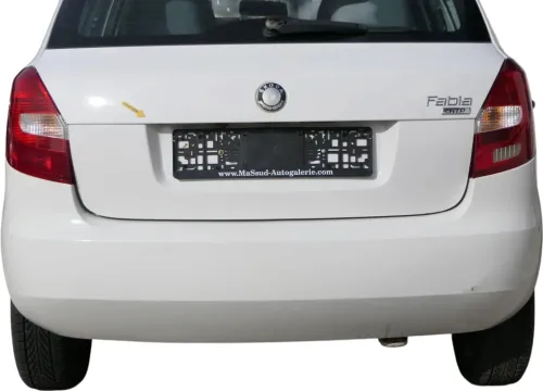 Fabia 5J Schrägheck Limousine Stoßstange hinten Heckstoßstange weiß LF9E