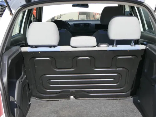 Skoda Fabia 5J 5itz Sitze hinten Rückbank Rücksitzbank 3 Punkt Gurt Isofix blau (202356)