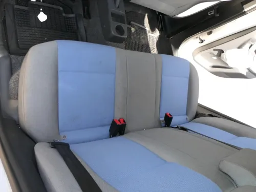 Skoda Fabia 5J 5itz Sitze hinten Rückbank Rücksitzbank 3 Punkt Gurt Isofix blau (202356)