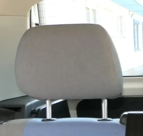 1x Skoda Fabia 5J Kopfstütze hinten rechts links - silber anthrazit (202358)