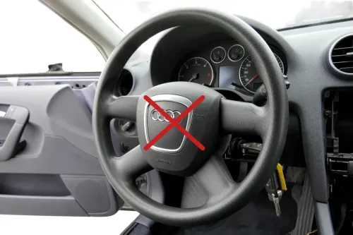 Audi A3 8P Lenkrad 4-Speichen 8P0419091CC 6PS schwarz - ohne Airbag