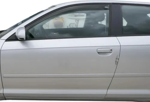 Audi A3 8P 2/3-Türer Tür vorne links Fahrertür Türblatt grau silber LX7W Rahmen