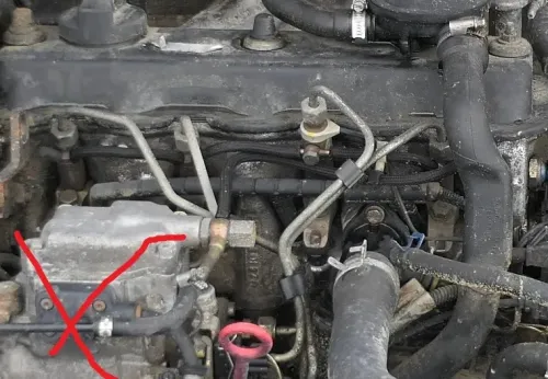 VW Golf 3 1E Leitungen Rohre für Einspritzt Leitung 1.9 TDI AEY AHU ALE 1Z Druck