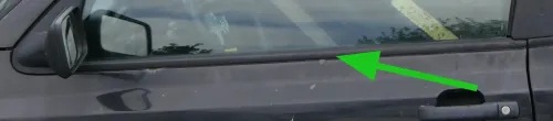 VW Golf Cabrio 1E 3 +4 Leiste Zierleiste vorne links oben Fensterschachtabdeckun