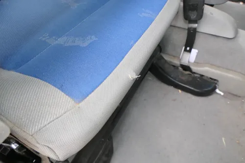 Seat Arosa VW Lupo Sitz vorn links Fahrersitz Höhenverstellung blau College (202303)