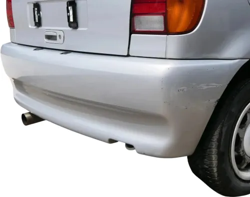 VW Polo 6N Stoßstange hinten breite Styling XXL Heckstoßstange silber LB7Z (202314)