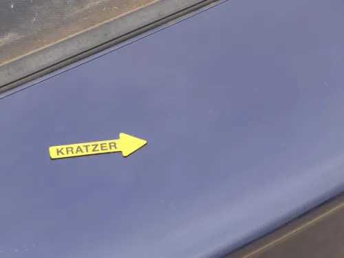 Golf 3 1E Cabrio Heckklappe Kofferraumklappe hinten Klappe blau LC5U ohneAnbaute (202445)