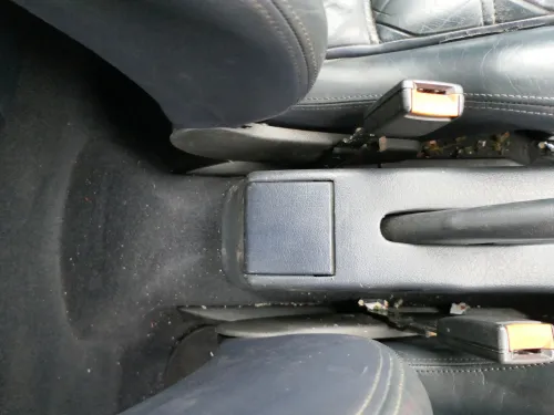 VW Golf 3 1H 1E Cabrio Mitteltunnel Aschenbecher hinten Verkleidung - blau (202464)