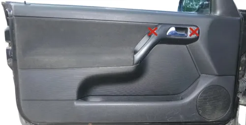 Golf 4 3 1E Cabrio 1E Türverkleidung Verkleidung Tür vorne links schwarz